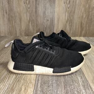 Adidas NMD R1 Womens US Size 7.5 Black White Athletic Sneaker Shoes BD8026